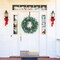Pre-Lit Artificial Christmas Wreaths with 40 LED Lights&Timer (Green With Snow) 23.6"D x 4"W x 23.6"H